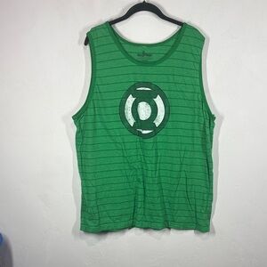 Six Flags Green Lantern Striped Tank Top size 2XL